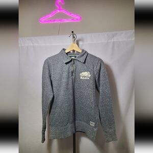 Roots salt and pepper quarter zip- Small